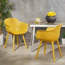 Yellow discount outdoor chairs